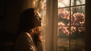A-woman-sitting-by-an-open-window-soft-golden-morn (3)