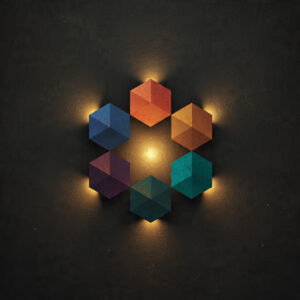 Dark-slate-background-six-small-glowing-geometric- (1)
